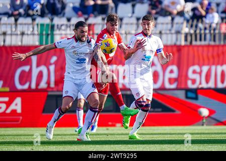 Monza, Italie. 16 mars 2024. Daniel Maldini (AC Monza) lors du championnat italien Serie A match de football entre AC Monza contre Cagliari Calcio le 16 mars 2024 au stade U-Power, Italie - photo Morgese-Rossini/DPPI crédit : DPPI Media/Alamy Live News Banque D'Images