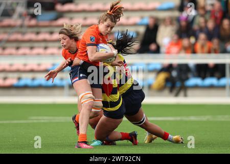 AMSTERDAM, PAYS-BAS - MARCH16 : ISA Spoler joueuse du RC DIOK lors du match de Play-off international de Rugby WXV Ladies match entre les pays-Bas v Banque D'Images