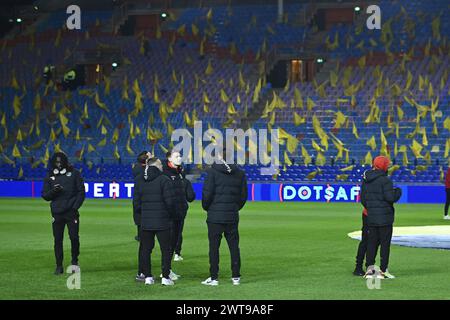 Arnhem, Nederland. 16 mars 2024. ARNHEM, 16-03-2024, GelreDome, football, Néerlandais Eredivisie, saison 2023/2024, vitesse - Almere City, Almere City joueur Joey Jacobs crédit : Pro Shots/Alamy Live News Banque D'Images