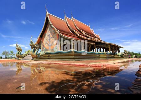 Attraction publique Sirindhorn Wararam Phu Prao Temple (Wat Phu Prao) dans la province d'Ubon Ratchathani, Thaïlande Banque D'Images