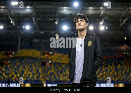 Arnhem, Nederland. 16 mars 2024. ARNHEM, 16-03-2024, GelreDome, football, Néerlandais Eredivisie, saison 2023/2024, match entre vitesse et Almere City, joueur de vitesse Paxten Aaronson crédit : Pro Shots/Alamy Live News Banque D'Images