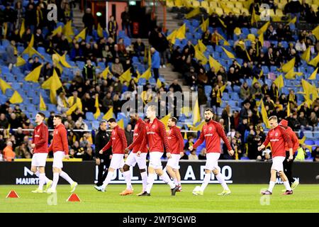Arnhem, Nederland. 16 mars 2024. ARNHEM, 16-03-2024, GelreDome, football, Néerlandais Eredivisie, saison 2023/2024, vitesse - Almere City, Almere City FC Warming-up Credit : Pro Shots/Alamy Live News Banque D'Images
