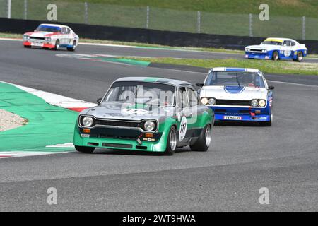 Scarperia, 2 avril 2023 : Ford Escort RS 1600 1975 en action lors du Mugello Classic 2023 au Mugello circuit en Italie. Banque D'Images