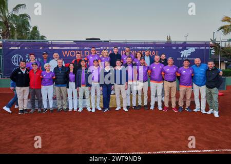 Manavgat, Antalya, Turquie. 15 mars 2024. Équipe officielle lors des Championnats du monde 2024 par équipe et individuel 65-85 (image crédit : © Mathias Schulz/ZUMA Press Wire) USAGE ÉDITORIAL SEULEMENT! Non destiné à UN USAGE commercial ! Banque D'Images