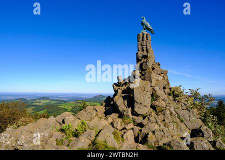 Mémorial de l'aviation, Wasserkuppe, Rhoen, district de Fulda, Hesse, Allemagne Banque D'Images