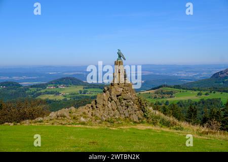 Mémorial de l'aviation, Wasserkuppe, Rhoen, district de Fulda, Hesse, Allemagne Banque D'Images