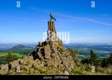 Mémorial de l'aviation, Wasserkuppe, Rhoen, district de Fulda, Hesse, Allemagne Banque D'Images