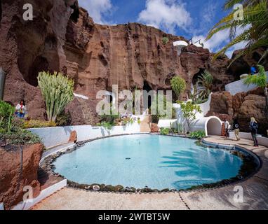 Museo Lagomar, Musée Lagomar, conçu par Cesar Manrique et Jesus Soto, Nazaret, Tahiche, Lanzarote, Îles Canaries, îles Canaries, Espagne Banque D'Images