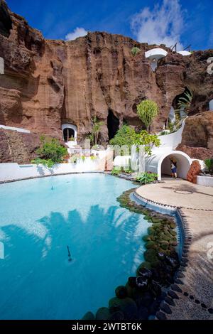 Museo Lagomar, Musée Lagomar, conçu par Cesar Manrique et Jesus Soto, Nazaret, Tahiche, Lanzarote, Îles Canaries, îles Canaries, Espagne Banque D'Images