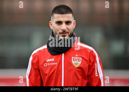 Deniz Undav VfB Stuttgart (26) Portrait, Stuttgart, Bade-Wuerttemberg, Allemagne Banque D'Images