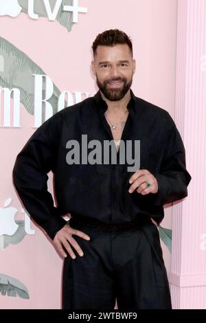 14 mars 2024, Beverly Hills, CA, USA : LOS ANGELES - Mar 14 : Ricky Martin à la première mondiale Palm Royal au Samuel Goldwyn Theater le 14 mars 2024 à Beverly Hills, CA (image crédit : © Kay Blake/ZUMA Press Wire) USAGE ÉDITORIAL SEULEMENT! Non destiné à UN USAGE commercial ! Banque D'Images