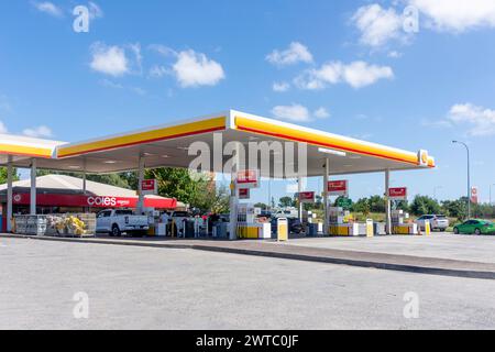 Shell Petrol Station, Sallys Corner Road, Hume Highway, Exeter, Nouvelle-Galles du Sud, Australie Banque D'Images