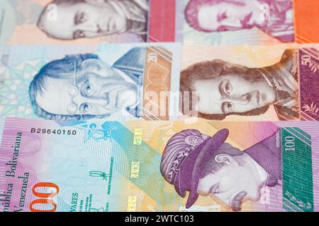 Venezuela argent - bolivar une expérience d'affaires Banque D'Images