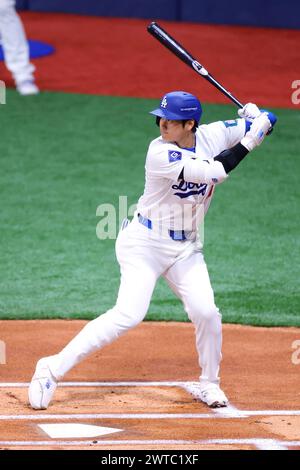 Gocheok Sky Dome, Séoul, Corée du Sud. 17 mars 2024. Shohei Ohtani (Dodgers), 17 MARS 2024 - Baseball : MLB World Tour Seoul Series match d'exposition entre les Kiwoom Heroes et les Los Angeles Dodgers au Gocheok Sky Dome, Séoul, Corée du Sud. Crédit : Naoki Nishimura/AFLO SPORT/Alamy Live News Banque D'Images