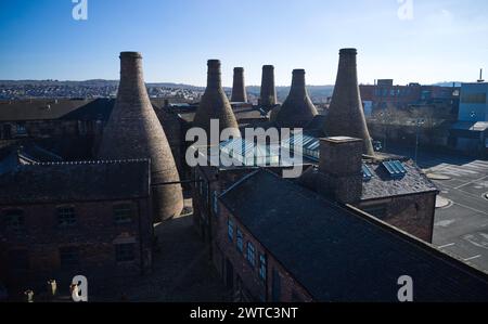 Gladstone Pottery Museum et Roslyn Works, Longton, Stoke-on-Trent Banque D'Images