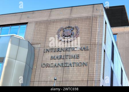 Siège de l'Organisation maritime internationale (OMI) à Londres, une agence spécialisée des Nations Unies chargée de réglementer la navigation Banque D'Images