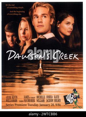 1998 Dawson's Creek WB première de la publicité de l'émission de télévision Banque D'Images