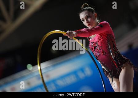 Ancône, Italie. 17 mars 2024. PUSCH LADA-SAN GIORGIO pendant la gymnastique rythmique - Serie A1/A2, gymnastique à Ancône, Italie, 17 mars 2024 crédit : Agence photo indépendante/Alamy Live News Banque D'Images