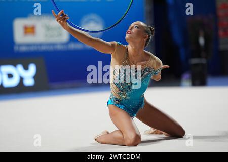 Ancône, Italie. 17 mars 2024. WIESNER HANNA PANNA-GYMNICA96 pendant la gymnastique rythmique - Serie A1/A2, gymnastique à Ancône, Italie, 17 mars 2024 crédit : Agence photo indépendante/Alamy Live News Banque D'Images