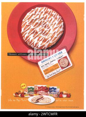 1999 publicité Kellogg's Pop-Tarts Pastry Tourbits - permis de conduire Banque D'Images