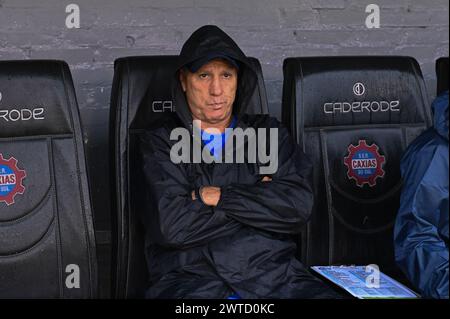 Caxias do Sul, Brésil. 16 mars 2024. Finales du Campeonato Gaúcho 2024, joué au stade Centenário, à Caxias do Sul, RS, ce samedi (16). Crédit : Antônio Machado/FotoArena/Alamy Live News Banque D'Images