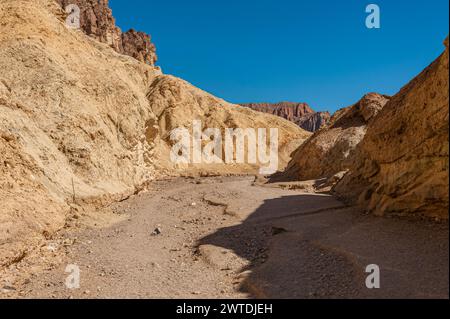 Death Valley Arroyo ou lit de rivière sec, États-Unis Banque D'Images