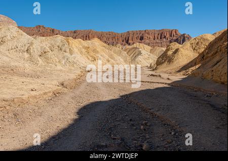 Death Valley Arroyo ou lit de rivière sec, États-Unis Banque D'Images