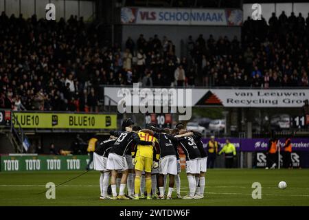 Rotterdam, pays-Bas. 17 mars 2024. ROTTERDAM, 17-3-24, Stadium het Kasteel, Dutch eredivisie, Sparta Rotterdam - Ajax, Teamspirit Ajax crédit : Pro Shots/Alamy Live News Banque D'Images