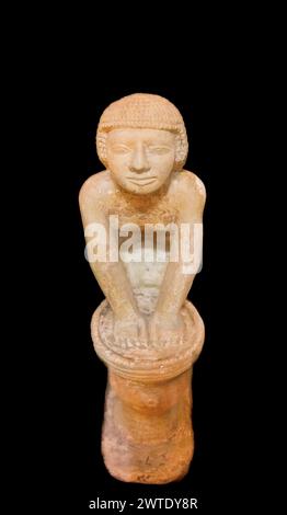 Musée égyptien du Caire, modèle de statuette de brassage Inpusheshi. Banque D'Images