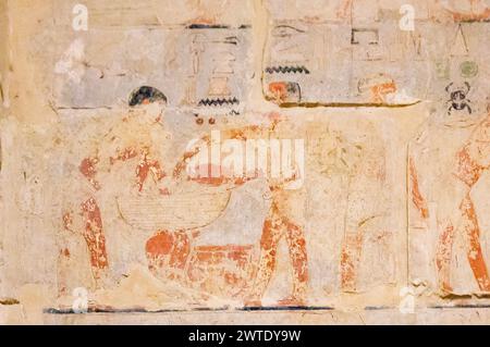 Egypte, Saqqara, tombeau de Ty, brasserie. Banque D'Images