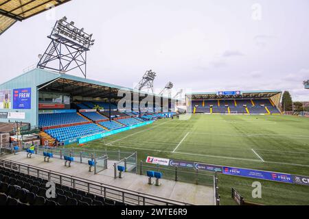 Stade de football de Rugby Park, stade du Kilmarnock Football Club, Kilmarnock, Ayrshire, Écosse, Royaume-Uni Banque D'Images