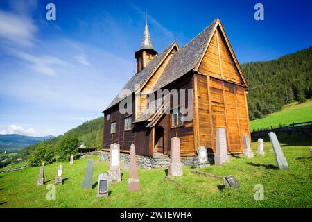 Église Lomen Stave, Norvège Banque D'Images