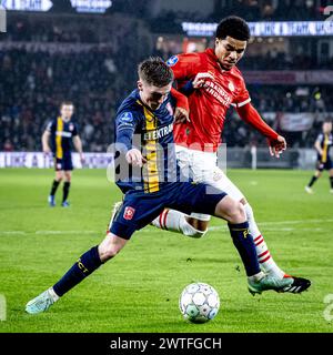 EINDHOVEN, pays-Bas. 17 mars 2024. Football, stade Philips, Dutch eredivisie, saison 2023/2024, pendant le match PSV - Twente, crédit : Pro Shots/Alamy Live News Banque D'Images