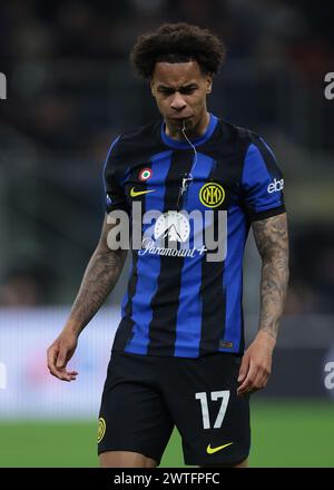 Milan, Italie. 17 mars 2024. Lors du match de Serie A à Giuseppe Meazza, Milan. Le crédit photo devrait se lire : Jonathan Moscrop/Sportimage crédit : Sportimage Ltd/Alamy Live News Banque D'Images