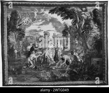 Psyché, adoré comme déesse, encourt la colère de Vénus (Aphrodite). Inconnu c. 1700-1735 tapisserie dimensions : H 11'8' x l 14'3' tapisserie matériaux/techniques : inconnu culture : Centre de tissage flamand : Bruxelles historique de propriété : Français & Co. acheté de Mr. Wellens, facturé le 31/03/1924. Inscriptions : marque de ville sur la garde inférieure, vers le côté droit travaux connexes : panneaux en set : GCPA 0240900-0240903 Banque D'Images