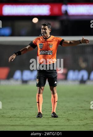 São Paulo (SP), 17 mars 2024 - Football / São Paulo x Novorizontino - match entre São Paulo x Novorizontino, valable pour les demi-finales du Championnat Paulista de football, qui se tient au stade Morumbis, ce dimanche ( 17). Banque D'Images