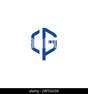 Logo CGP. Lettre CG icône Illustration de Vecteur