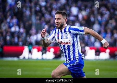 Odense, Danemark. 17 mars 2024. Baskhim Kadrii (9 ans) d'Odense BK vu lors du match de 3F Superliga entre Odense BK et FC Copenhagen au nature Energy Park à Odense. (Crédit photo : Gonzales photo/Alamy Live News Banque D'Images