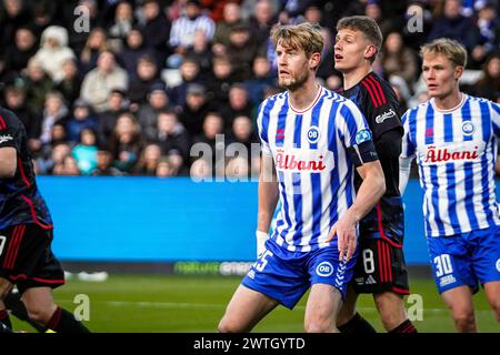 Odense, Danemark. 17 mars 2024. Filip Helander (25 ans) de l'Odense BK vu lors du match de 3F Superliga entre l'Odense BK et le FC Copenhagen au parc énergétique naturel d'Odense. (Crédit photo : Gonzales photo/Alamy Live News Banque D'Images