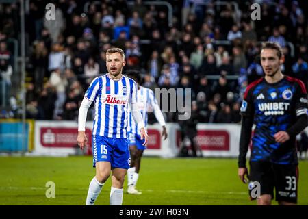 Odense, Danemark. 17 mars 2024. Tom Trybull (15 ans) d'Odense BK vu lors du match de 3F Superliga entre Odense BK et le FC Copenhagen au nature Energy Park à Odense. (Crédit photo : Gonzales photo/Alamy Live News Banque D'Images