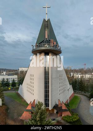 Église de la Visitation de la Bienheureuse Vierge Marie, rue Wyszynskiego, Cracovie, Pologne Banque D'Images