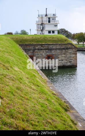 Monument national de Fort Monroe, à Hampton, Virginie, à Old point Comfort, États-Unis Banque D'Images