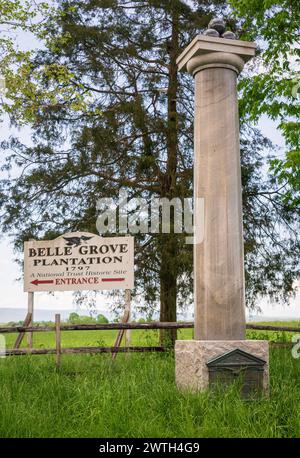 Parc historique national de Cedar Creek et Belle Grove en Virginie Banque D'Images