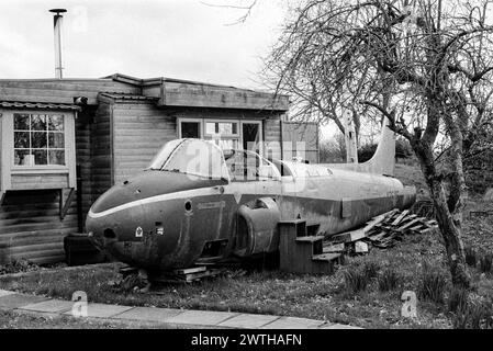 Jet trainer petit endroit dans le pays, Medstead, Alton, Hampshire, Angleterre, Royaume-Uni. Banque D'Images