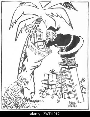 Dessin animé - talon d'Achille. John Collins (1917-2007) Banque D'Images