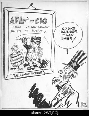 Dessin animé - quelque chose de nouveau a été ajouté. John Collins (1917-2007) Banque D'Images