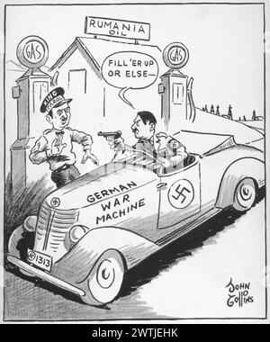 Dessin animé - le Gangster Touch. John Collins (1917-2007) Banque D'Images