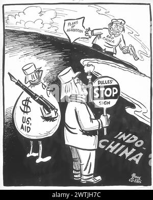 Dessin animé - Légion étrangère française. John Collins (1917-2007) Banque D'Images