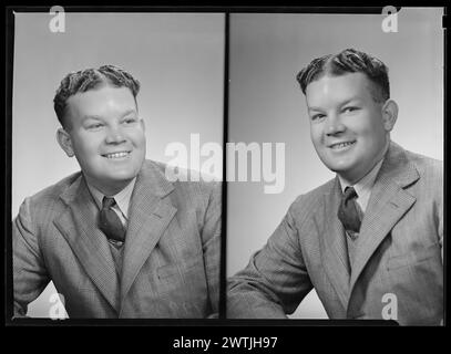 Mr J Young négatifs argentés gélatine, négatifs noir et blanc Banque D'Images