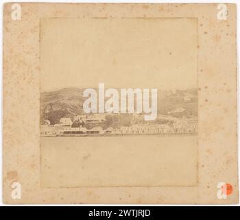 Panoramas Wellington, tirages photographiques, tirages albumen, tirages vintage, paysages urbains Banque D'Images